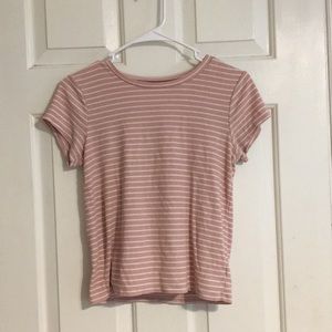 Pink and white strip shirt